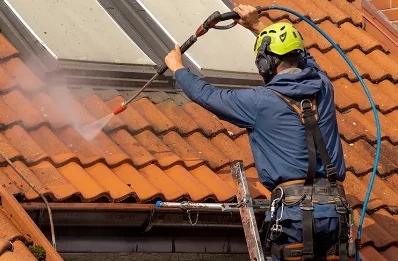 Démoussage et hydrofuge de toiture aux Croûtes